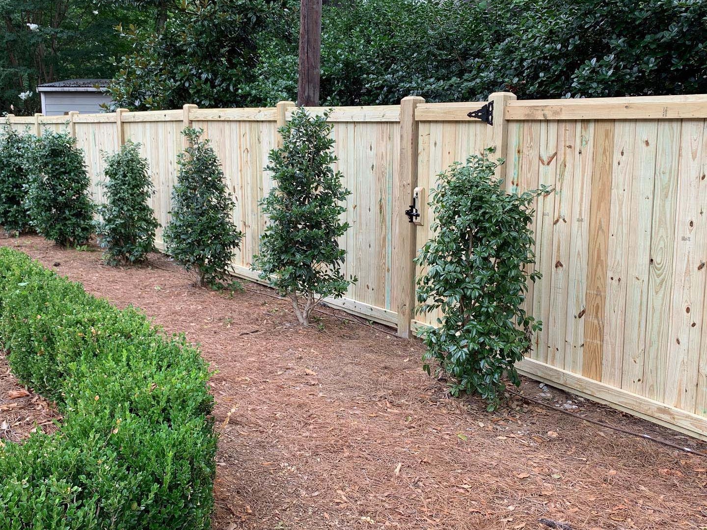 Photo of a custom wood fence in Birmingham, Alabama