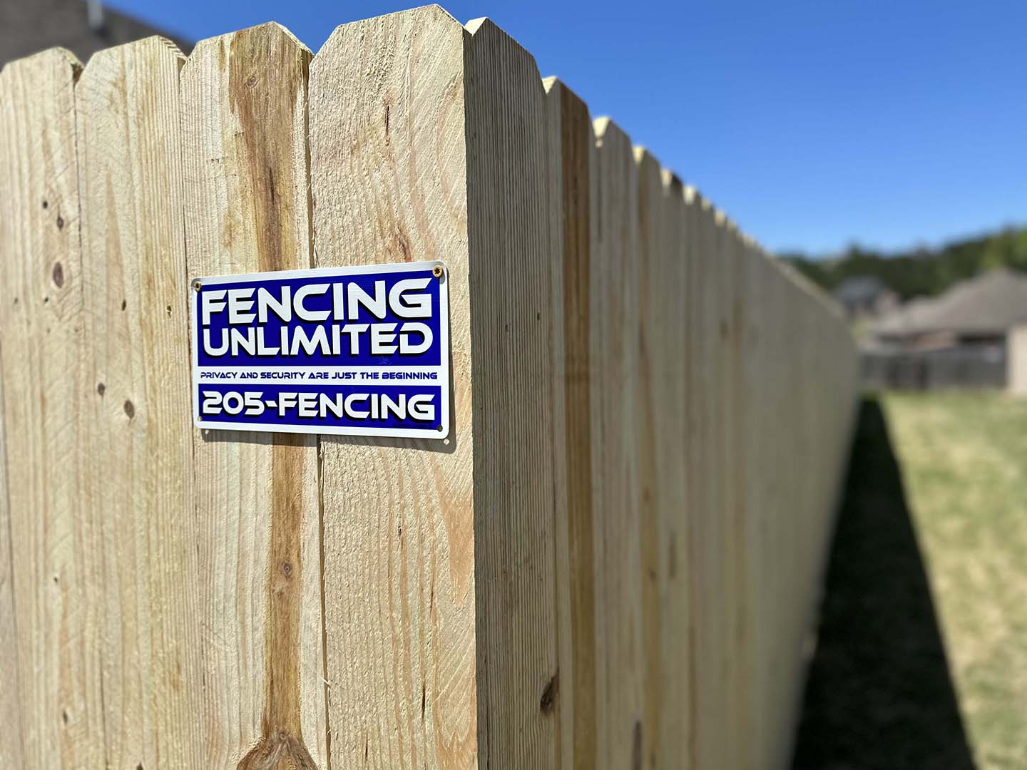 Photo of a Birmingham Alabama wood fence