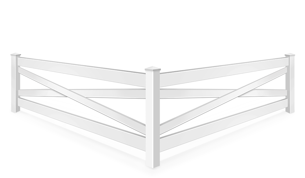 Crossbuck vinyl Farm fence styles in Birmingham Birmingham