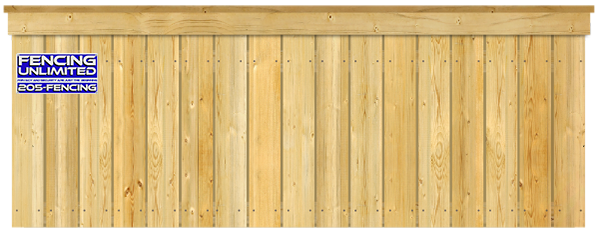 Cap and Trim - Wood Fence Option