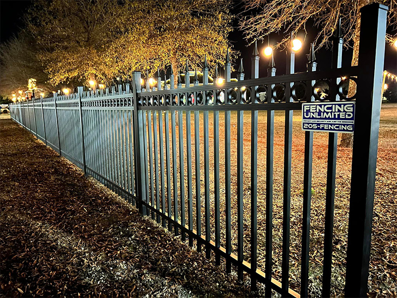 Ornamental steel fence central Alabama fence company